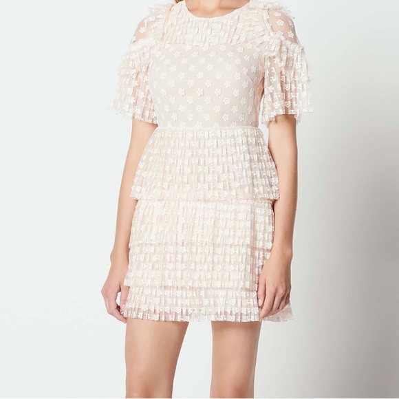 Sandro pleated lace dress - Picture 1 of 14